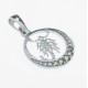 Pandantiv Scorpion din argint cu pietre semipretioase moldavite Pandantiv Scorpion din argint cu pietre semipretioase moldavite